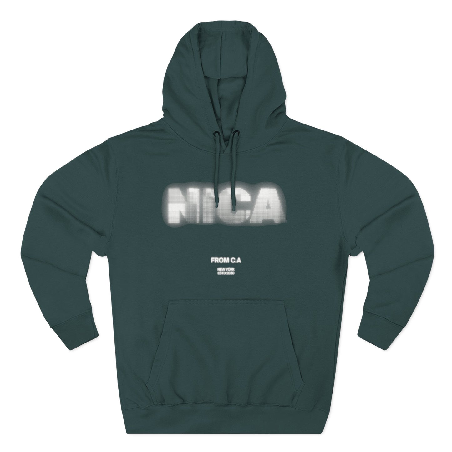 Casual Fleece Hoodie with NICA Print, Cozy Sweatshirt for Everyday Wear, Perfect for Gifts, Travel, and Relaxation